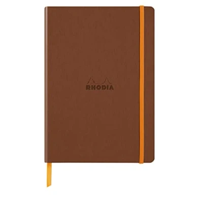 Abbildung von Rhodia 117383C Notizbuch Rhodiarama mit Softcover, DIN A5, 80 Blatt elfenbein 90 g liniert, 1 Stück, Kupfer