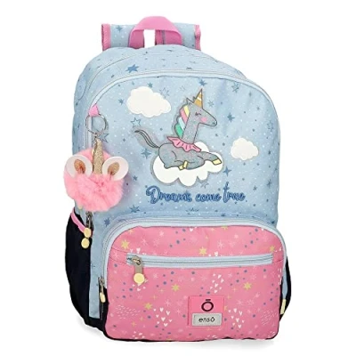 Abbildung von Enso Dreams Come True Schulrucksack mit zwei Fächern, mehrfarbig, 32 x 44 17 cm, Polyester