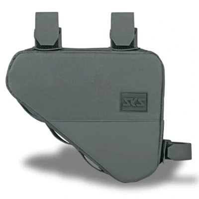 Abbildung von SKS GERMANY URBAN Frame Bag Rahmentasche für Fahrräder (Wasserabweisende Fahrradtasche, Leicht und Stabil, Easyzip Reißverschluss, Kürzbare Klettstraps), Schwarz