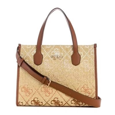 Abbildung von Guess Silvana Handtasche cognac, Damen, Größe: One Size, Cognac
