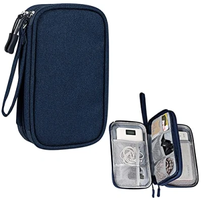 Abbildung von Kabeltasche Kabel Etui Organizer Tasche Elektronik Zubehör Kabelorganizer Universaltasche Für Accessories Handy Ladekabel Powerbank Usb Sticks Sd Karten Usw