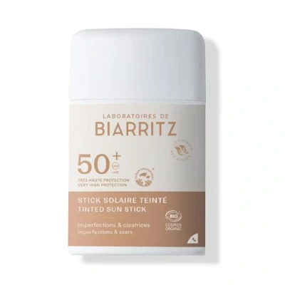 Abbildung von Laboratoires de Biarritz Getönter Sonnenstick LSF50 Bio zertifiziert Beige Schützt und kaschiert Narben Unregelmäßigkeiten 12g Made in France