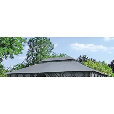 Abbildung von BURI Pavillon Ersatzdach für Cape Town Garten anthrazit 4x3m Pavillondach