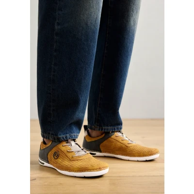 Abbildung von bugatti Sneaker low, Herren, Größe: 48, Yellow/dark blue Schuhe