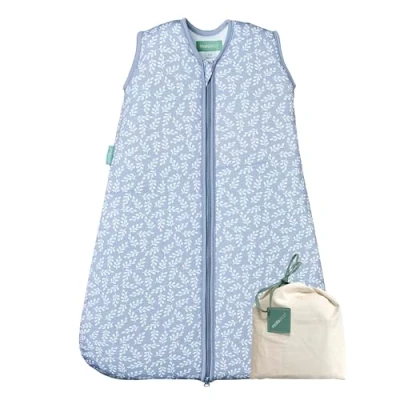 Abbildung von molis&amp;co Baby Schlafsack ärmellos Ideal für den Winter Babyschlafsack tog 2.5 ohne Ärmel 100% Baumwolle (Oeko TEX 100), Premium Qualität BlueGarden (70 cm, 0 6 Monate)