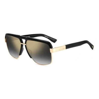 Abbildung von Dsquared2 Unisex Sonnenbrille black/goldcoloured, Größe: 61, Black/gold coloured
