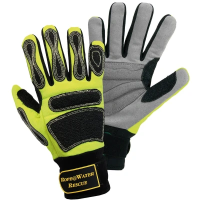 Abbildung von FerdyF. 1978 HS Schutzhandschuh Fluoreszierend, gelb, schwarz, grau Nylon