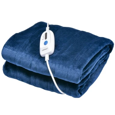 Abbildung von COSTWAY Heizdecke, 4 Heizstufen, Timer, maschinenwaschbar, 180x130cm