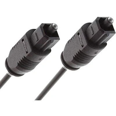 Abbildung von auvisio Optical Kabel: Optisches Audio Kabel Toslink Stecker 1m (Lichtleiterkabel, Kabel, Lichtwellenleiter)