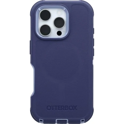 Abbildung von OtterBox Defender Series MagSafe Hülle für iPhone 16 Pro, stoßfest, sturzsicher, extrem robust, Schutzhülle, 7X getestet nach Militärstandard, Lila