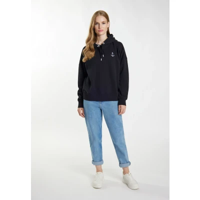 Abbildung von DREIMASTER Maritim Women&#039;s Hoodie XL / Schwarz 100% Baumwolle