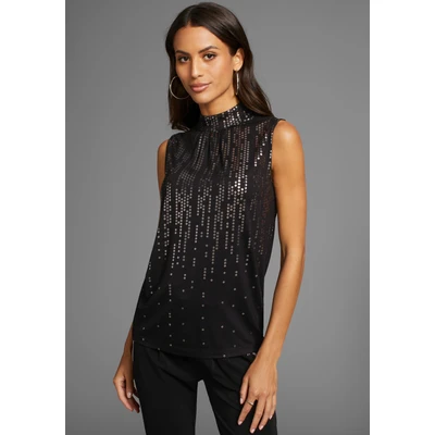 Abbildung von Laura Scott Shirttop mit Pailletten NEUE KOLLEKTION