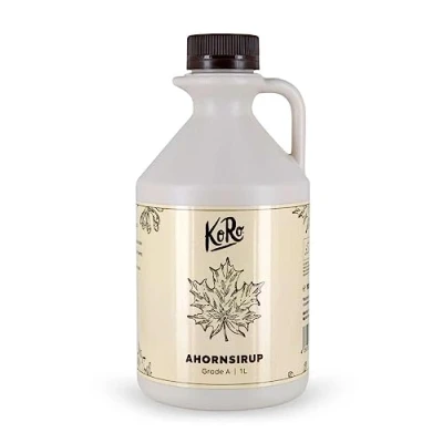 Abbildung von KoRo Bio Ahornsirup Grade A 1 Liter Maple syrup aus Kanada im Vorteilspack