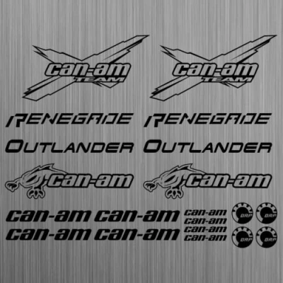Abbildung von SUPERSTICKI can am canam Team BRP Renegade Outlander Sticker Quad ATV 20 Pieces aus Hochleistungsfolie Aufkleber Autoaufkleber Tunin