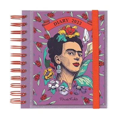 Abbildung von Grupo Erik Terminkalender 2022 Frida Kahlo Taschenkalender klein Ringbuch A5 Kalender 2022, AAEDPM2205, Lila
