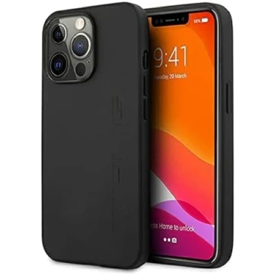 Abbildung von AMG AMHCP13XDOLBK Hülle für iPhone 13 Pro Max 6,7&quot; schwarz Leather Hot Stamped