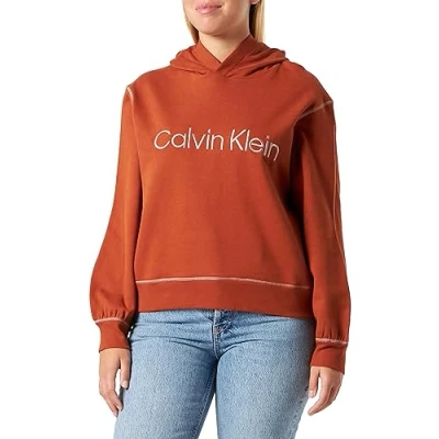 Abbildung von Calvin Klein Underwear Hoodie Kapuzenpullover Ginger bread copper coin stitching, Damen, Größe: Large, stitching