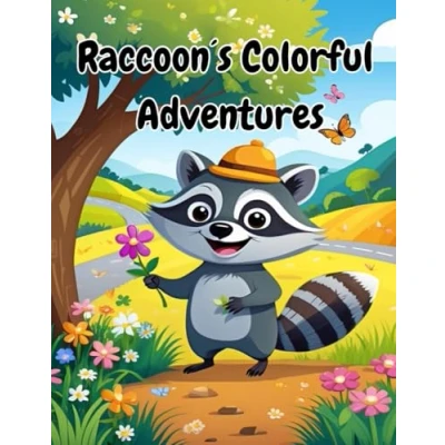 Abbildung von Raccoon‘s Colorful Adventures: A Fun Coloring Book for Kids