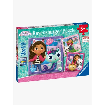 Abbildung von Ravensburger Puzzles Gabby&#039;s Dollhouse 3 x 49 Teile