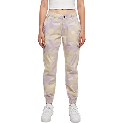Abbildung von Urban Classics Cargohose, Damen, Größe: 26, Lilaccamo