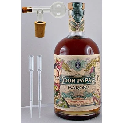 Abbildung von Don Papa Rum Baroko + Glaskugelportionierer zum feinen Dosieren 2 Pipetten