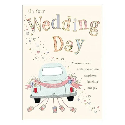 Abbildung von Traditionelle Hochzeitskarte 22,9 x 15,2 cm Piccadilly Greetings