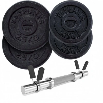 Abbildung von ScSPORTS® Hantel Set Kurzhantelset 30mm Kurzhantel Gusseisen Gewichte Fitness