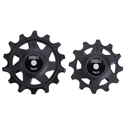 Abbildung von BBB Radumwerfer Riemenscheibe 12 T 14 Jockey Hinterräder Rolle Urban Rennrad MTB Fahrrad SRAM Gang RollerBoys 12T 14T BDP 07, Schwarz