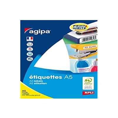 Abbildung von agipa 114004 Universal Etiketten, Durchmesser: 24 mm, rund, weiß