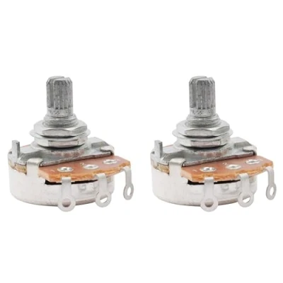 Abbildung von Musiclily Metrisch B250K Short Gitarren Split Shaft Potentiometers Linear Taper Poti für Import E Gitarre und Bass (2 Stück)