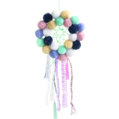 Abbildung von folia 50243 Woll Pompons, Elegance, 24 Stück, sortiert in 6 Farben, ca. 3 cm Durchmesser, ideal für farbenfrohe Bastelarbeiten