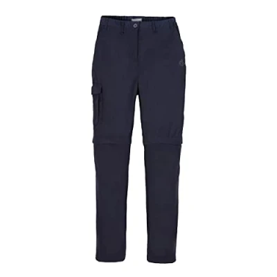 Abbildung von Craghoppers Damen Expert Kiwi Convertible Zip Off Hose Hiking Pants, Dark Navy, 44 Kurz EU
