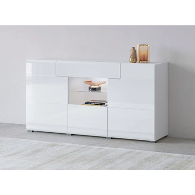 Abbildung von INOSIGN Sideboard &quot;Toledo,Breite 159cm,moderne Anrichte mit dekorative Fräsungen,grifflos&quot;, Kommode viel Stauraum, Einlegeböden verstellbar,ohne Beleuchtung