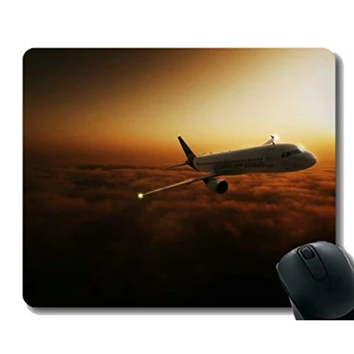 Abbildung von Mousepad Anti Rutsch Mauspad, Auto Airbus A320 Mauspad für Office Desktop oder Gaming