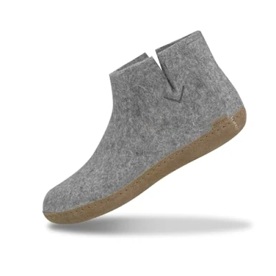 Abbildung von Glerups Filz Hausschuhe Herren und Damen (Größe 40) Komfortable Hausstiefel &amp; mit Weicher Sohle aus Leder Filzstiefel Winter Comfortable Slippers Women Men