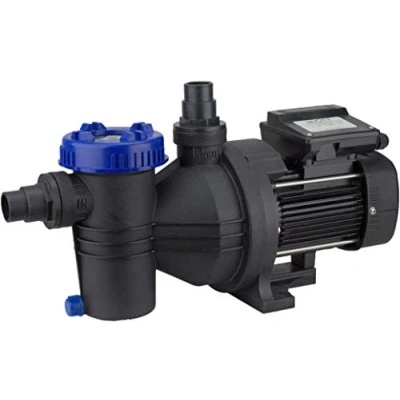 Abbildung von Steinbach Filterpumpe WP 7000, selbstsaugend, 230 V/400 Watt, Q= 160 l/min, max. Pumphöhe 9 m, 041063, Schwarz