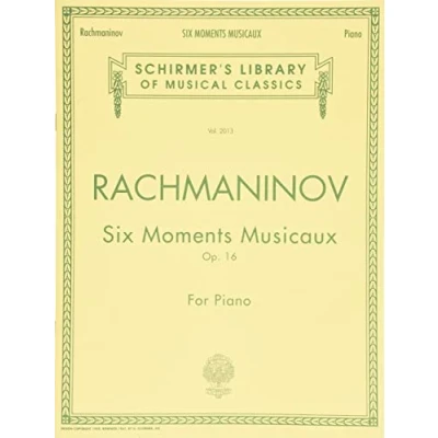Abbildung von Six Moments Musicaux, Op. 16: Piano Solo (Schirmer&#039;s Library of Musical Classics): Schirmer Classics Volume 2013