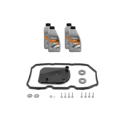 Abbildung von VAICO V30 2252 SP Teilesatz, Ölwechsel Automatikgetriebe mit Dichtung Dichtring, Ölmenge für Standardölwechsel MERCEDES BENZ: B Klasse