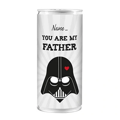 Abbildung von Lustapotheke® 1 l Bierdose Premium Lager You are my father mit Namensaufdruck das Biergeschenk zum Vatertag