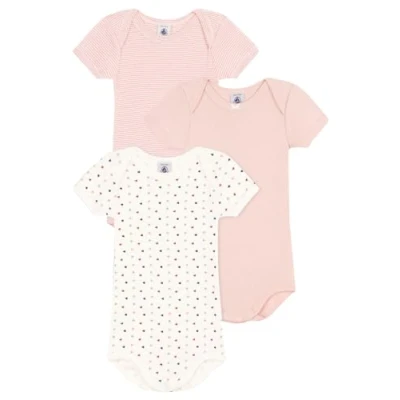 Abbildung von Petit Bateau BABY Unisex 3 PACK Body multicoloured für Kinder, Größe: 74, Multi coloured