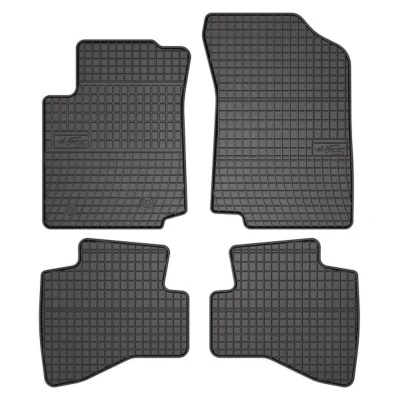 Abbildung von FROGUM 542735 Fußmattensatz Gummi vorne und hinten 4 schwarz Maßgefertigt CITROËN: C1 II, TOYOTA: Aygo, PEUGEOT: 108 Schrägheck