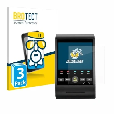 Abbildung von BROTECT Schutzglas für VIOFO A229 PRO (3 Stück) Schutzfolie Panzer Folie Glas [Extrem Kratzfest 9H, Anti Fingerprint, Ultra Transparent]