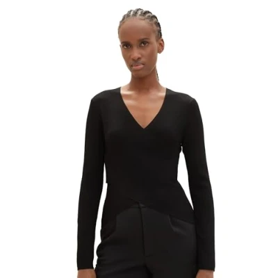 Abbildung von TOM Tailor Denim Strickpullover, Damen, Größe: Small, Deep black