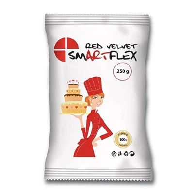 Abbildung von SmartFlex Fondant Rot, zum Dekorieren von Törten Flexibel, Weich und Einfach zu Verwenden 250 g