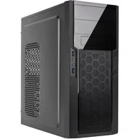 Abbildung von SilverStone SST PS13B Precision Midi Tower Gehäuse, Frontblende in Klavierlack Optik, ATX, schwarz