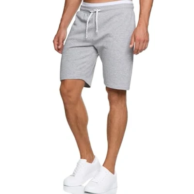 Abbildung von Indicode Jeans Aldrich Shorts, Herren, Größe: Small, Grey