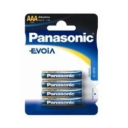 Abbildung von Panasonic 4 Evoia AAA Alkaline 1,5 V Nicht wiederaufladbare Batterien (Nicht Batterie, V, AAA)