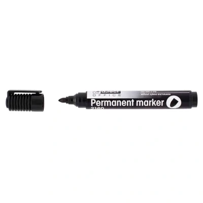 Abbildung von Permanentmarker schwarz 12 Stck.. runde Spitze 1 3 mm