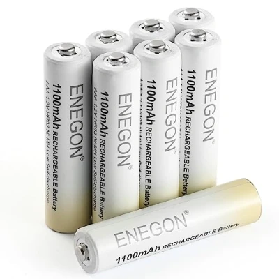 Abbildung von ENEGON AAA Batterien 1100mAh wiederaufladbar Hochkapazitäts 1,2V NI MH Akkus vorgeladen geringe Selbstentladung, inkl. Aufbewahrungsbox, 8er Pack