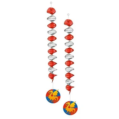 Abbildung von Dekoration Spiralritter mit Drachen 2 Teilen